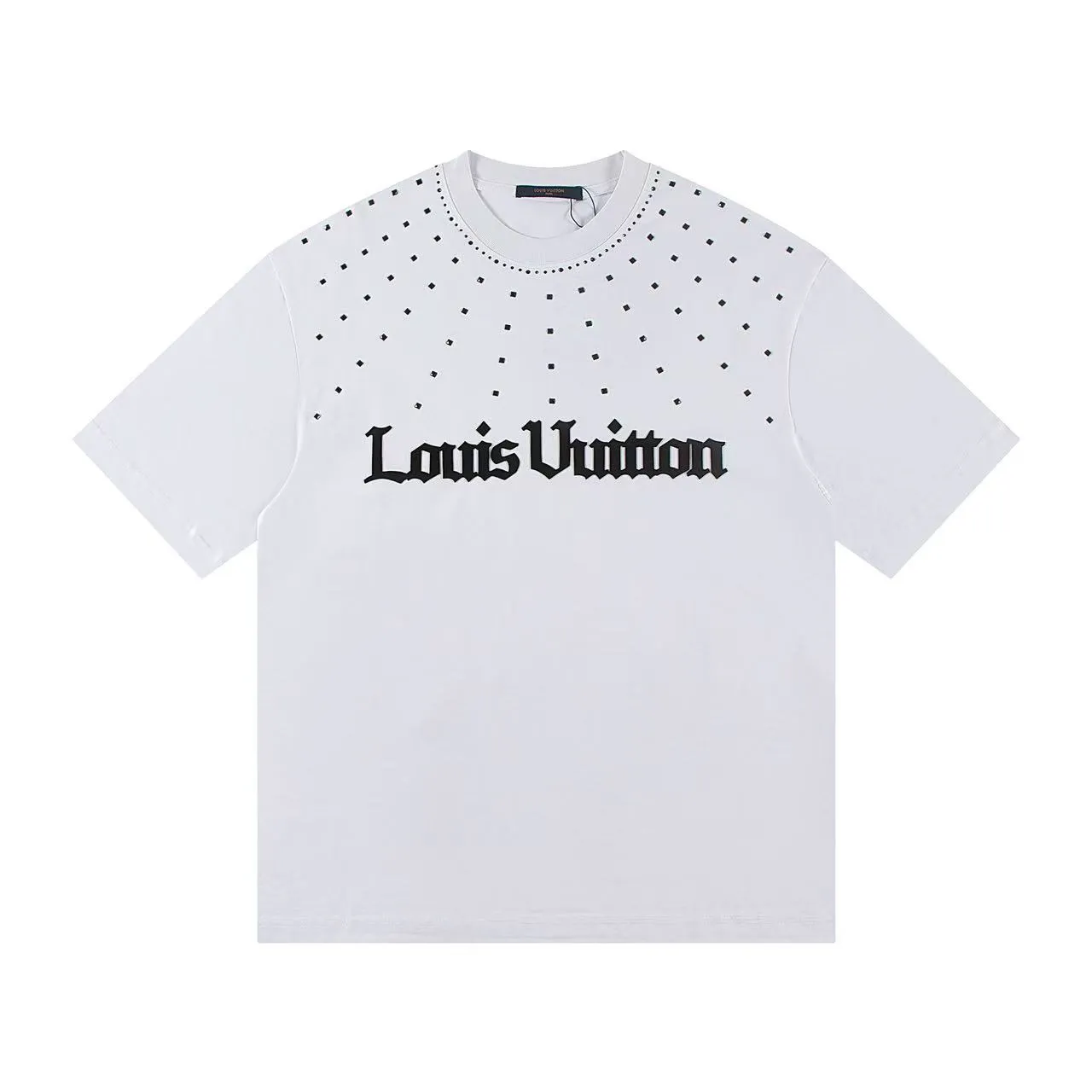 🅿️160 Style: 2026 new LOUIS VUITTON short-sleeved T-shirt Material: hot diamond process, high version 300g double yarn combed cotton Size: S～XL Color: white Style number: Z033